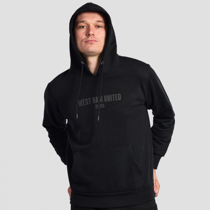 West Ham United Black Hoodie - Adults