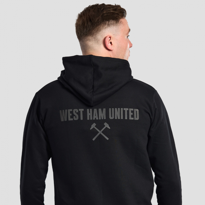West Ham United Black Hoodie - Adults