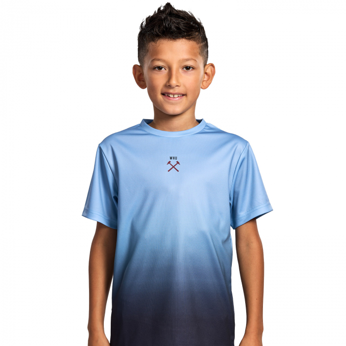 West Ham Junior Blue Ombre T-Shirt