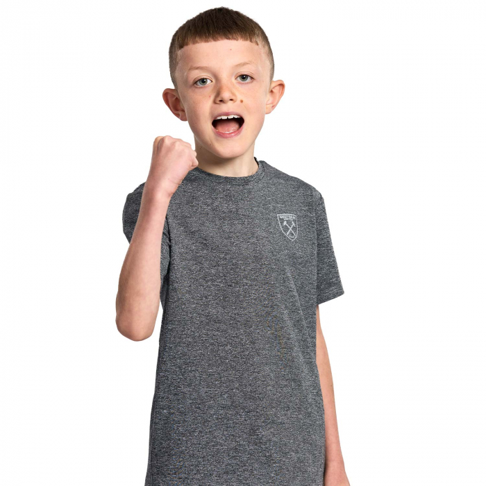 West Ham Junior Grey Space dye T-Shirt