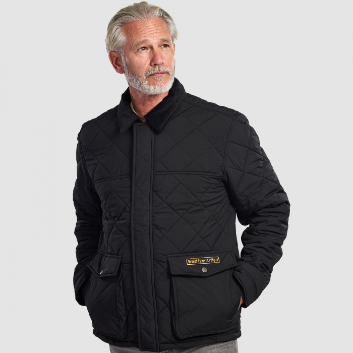 Adults Black Quilted Jacket