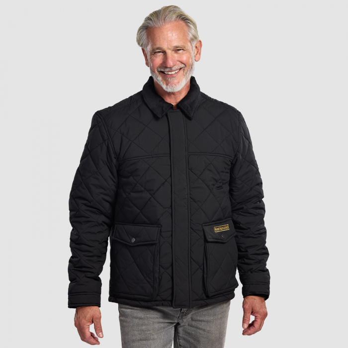 Adults Black Quilted Jacket