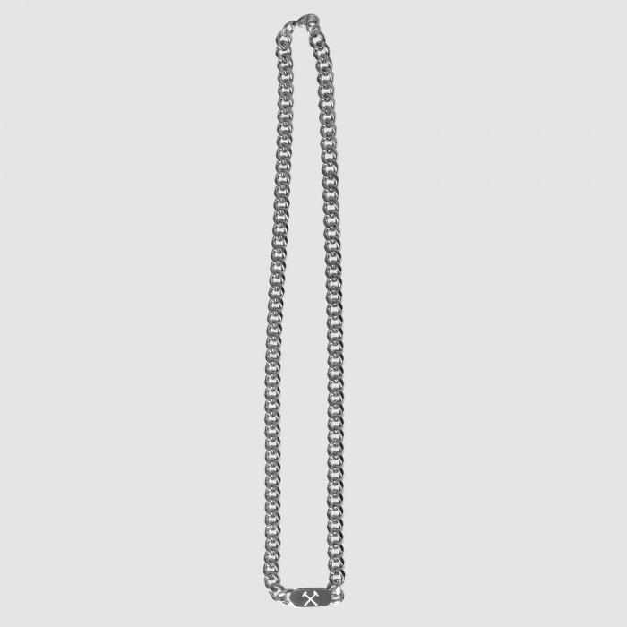 West Ham Stainless Steel Chunky Hammers Necklace