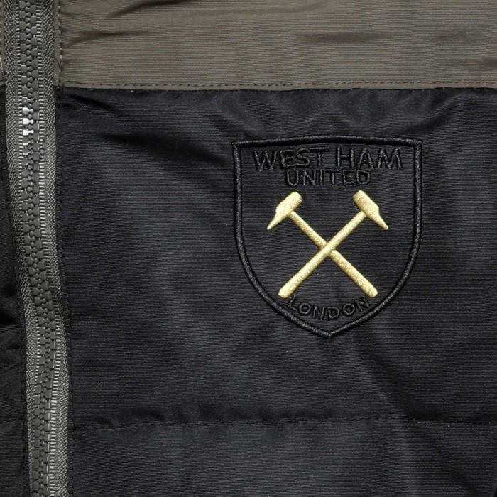 Junior Black/Khaki Hooded Gilet
