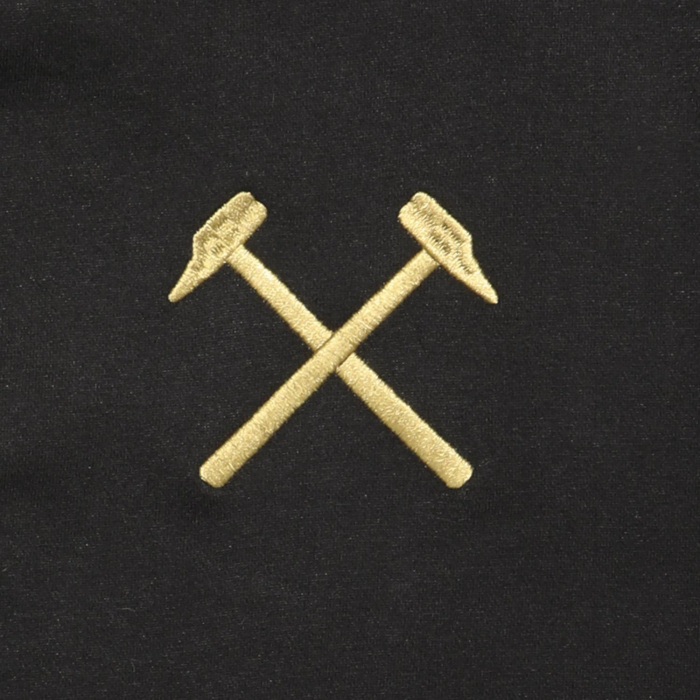 Adults Gold Embroidered Cross Hammers Hoodie 