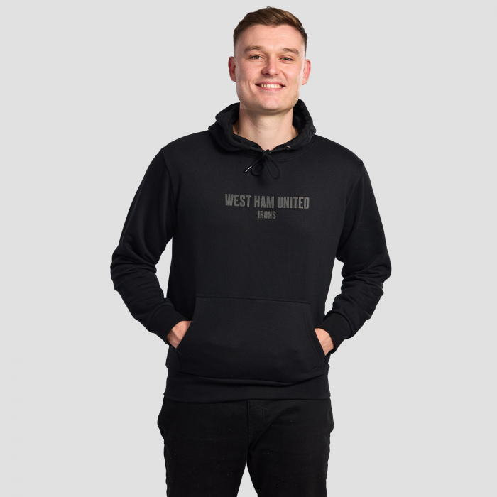Mens Charcoal/Black Hoodie