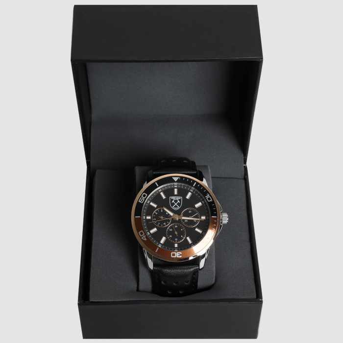 Multi Dial Leather Watch
