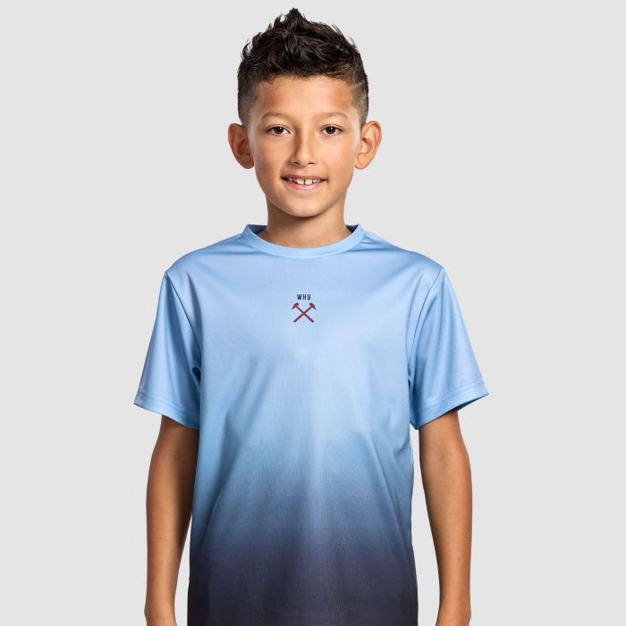 West Ham Junior Blue Ombre T-Shirt