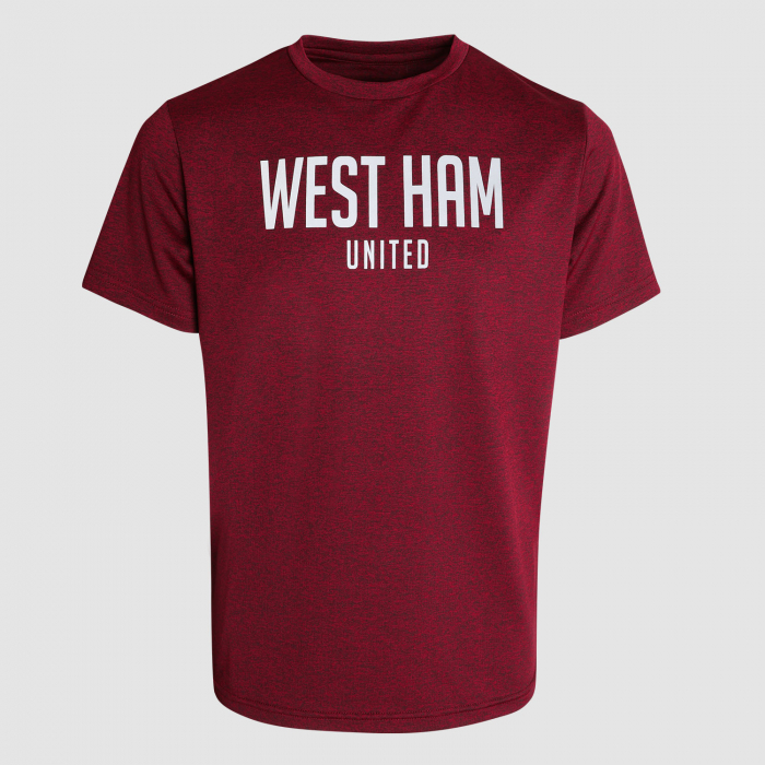 West Ham Junior Claret Reflective Print T-Shirt