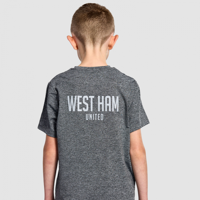 West Ham Junior Grey Space dye T-Shirt