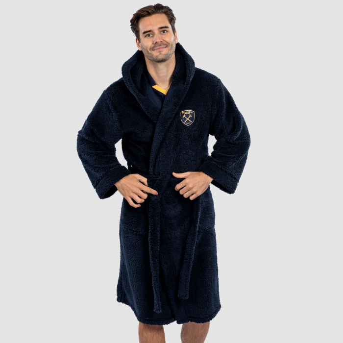 Adults Navy Dressing Gown