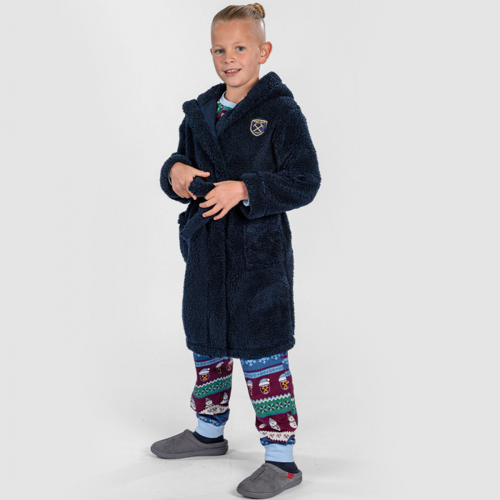  Junior Navy Dressing Gown