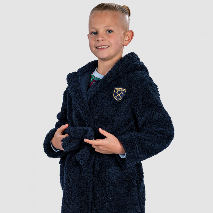Junior Navy Dressing Gown