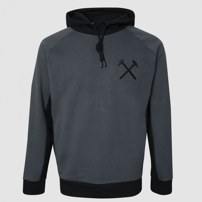 Mens Charcoal/Black Hoodie