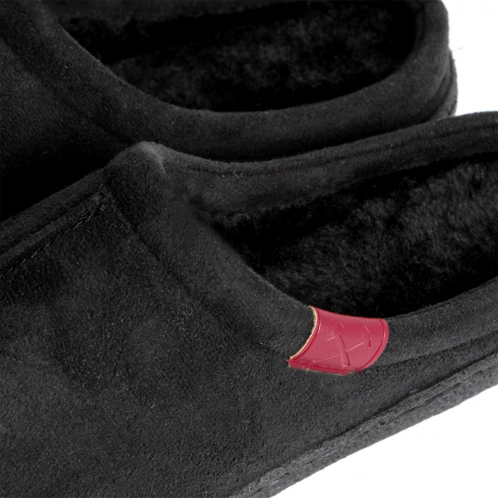 Mens Black Mule Slippers