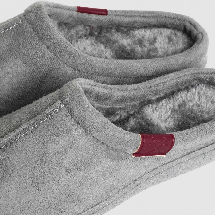 Junior Dark Grey Mule Slippers