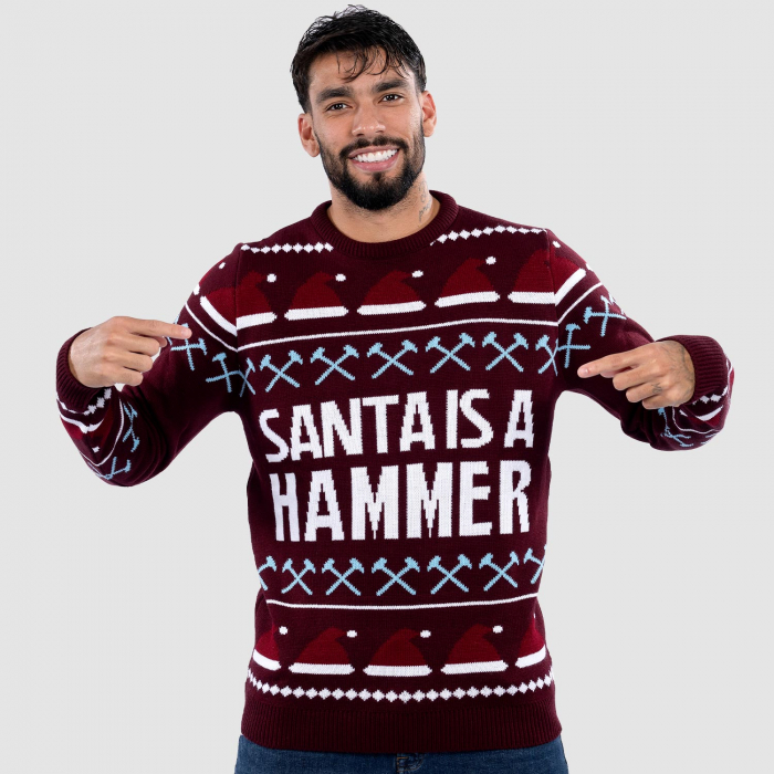 Adults Santa Is A Hammer Christmas Jumper