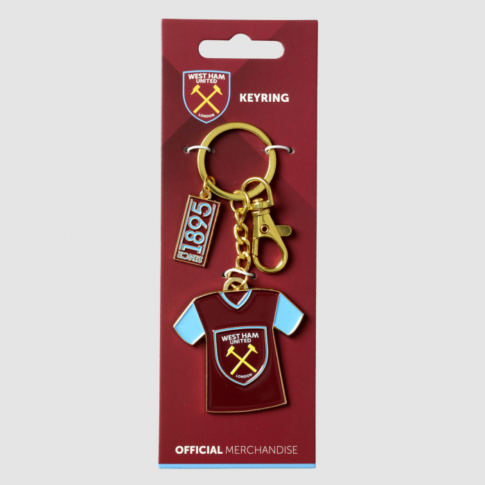 West Ham Shirt & Crest Keyring
