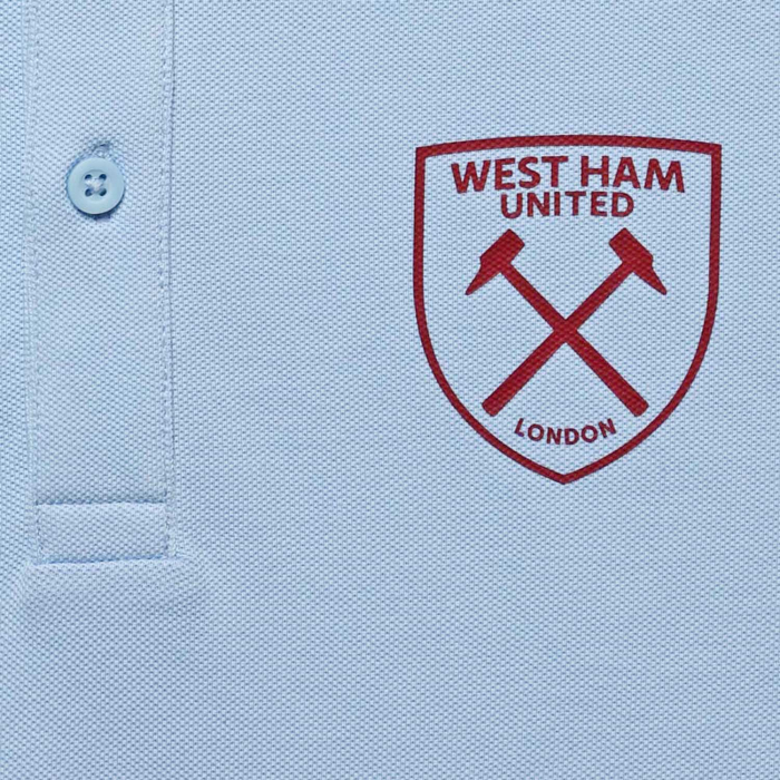 West Ham Sky Organic Cotton Polo