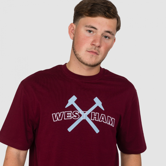 Adults Claret Hammers T-Shirt