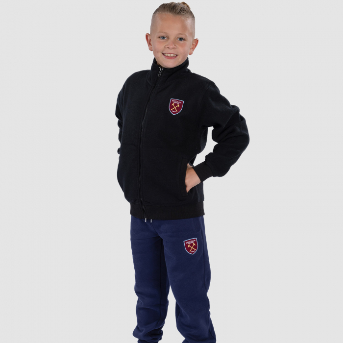 Club Classics - Junior Black Full Zip Fleece