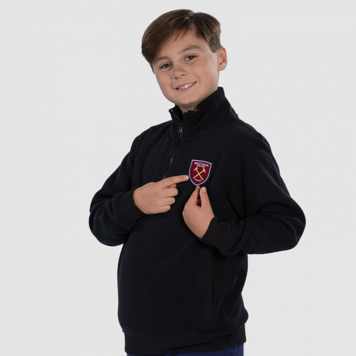 Club Classics - Junior Black Quarter Zip Fleece