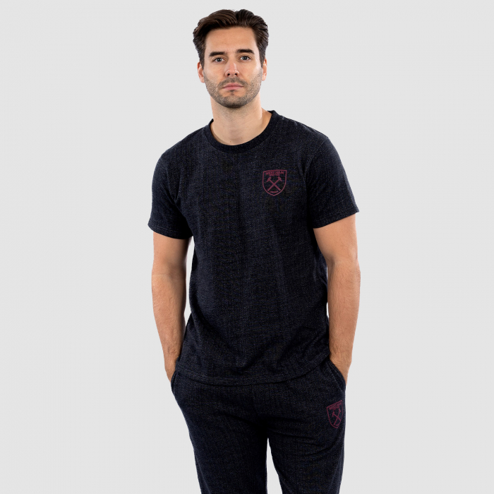 Mens Black Pyjama Set