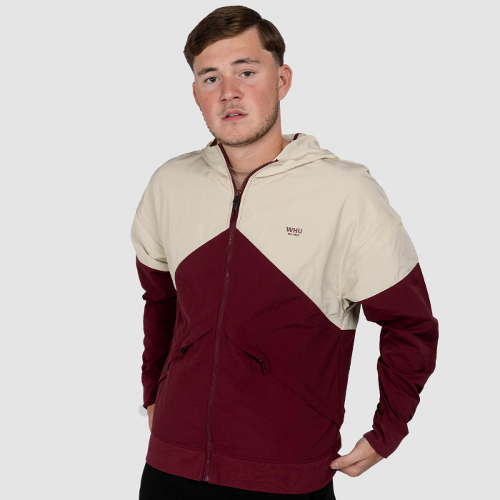 Adults Overcast/Claret Shower Jacket