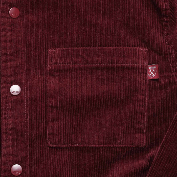 Adults Claret Corduroy Overshirt