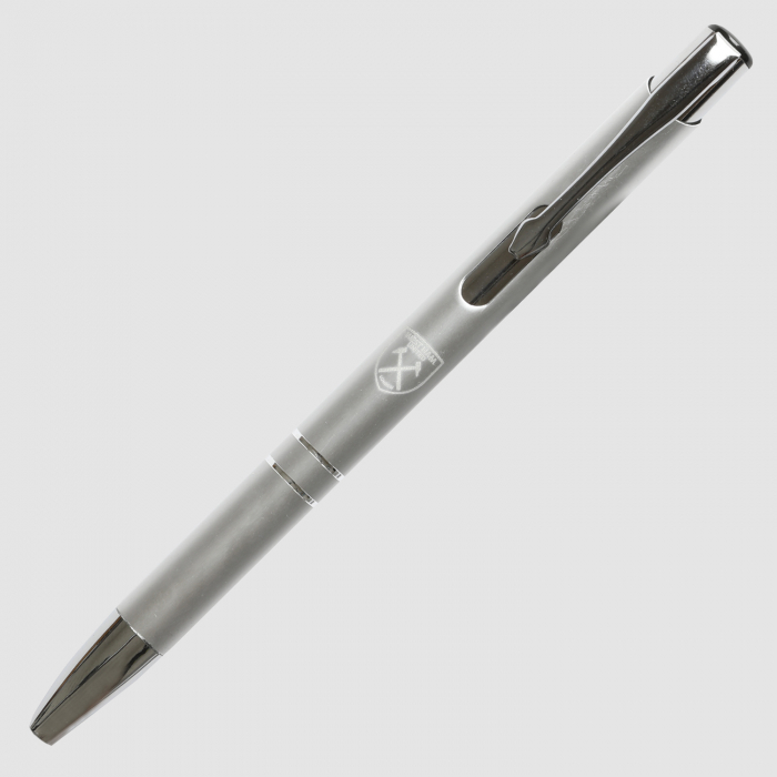 Engraved Chrome Crest Ballpoint Pen