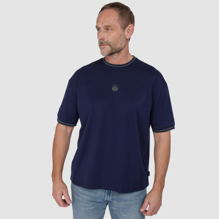 Adults West Ham Castle Collection T-Shirt - Navy