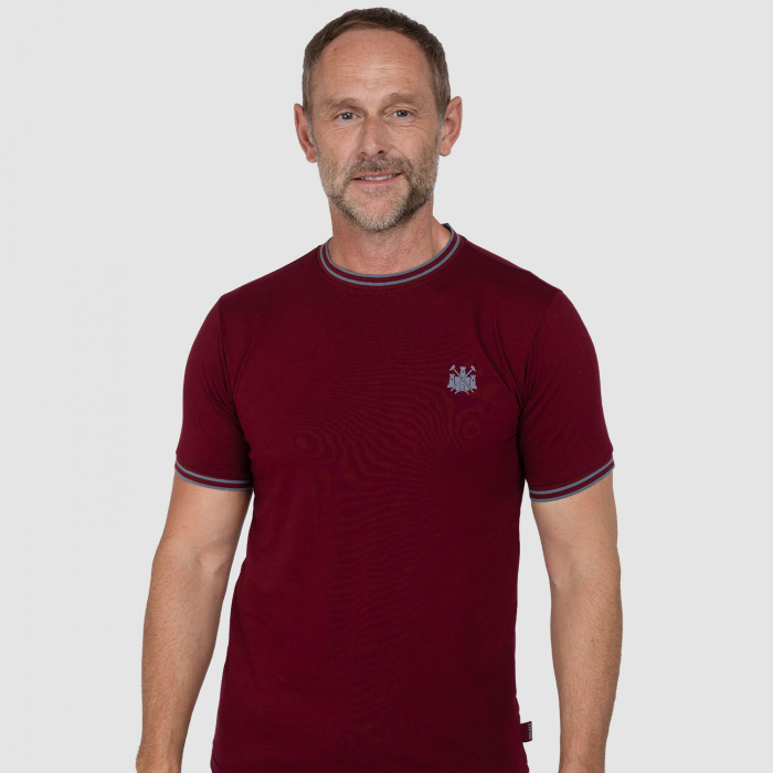 Adults West Ham Castle Collection T-Shirt - Claret