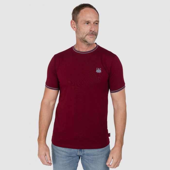 Adults West Ham Castle Collection T-Shirt - Claret