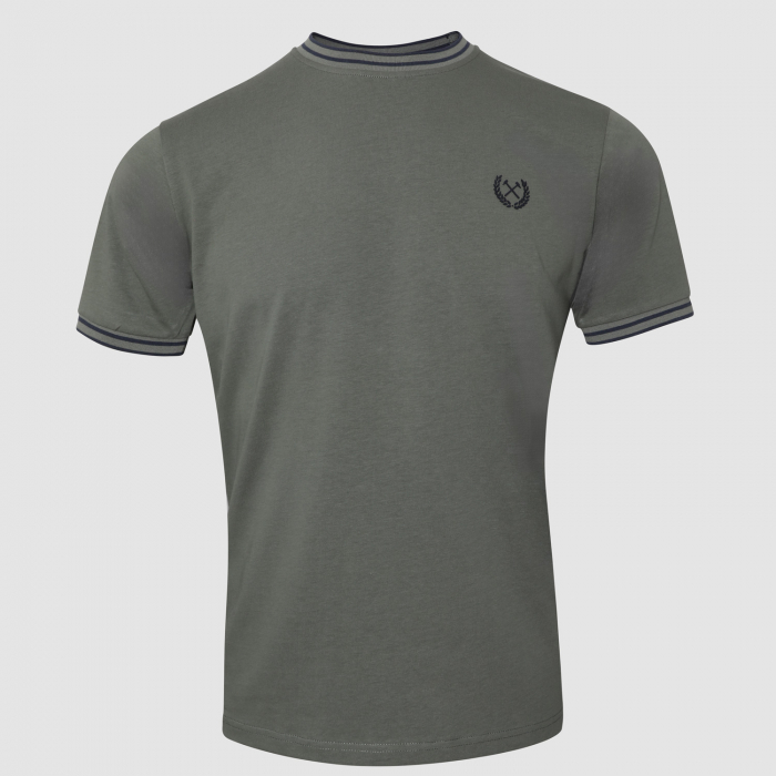 Adults West Ham Castle Collection T-Shirt - Olive
