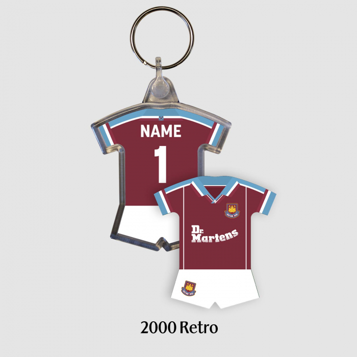 West Ham Personalised Sports Keyring