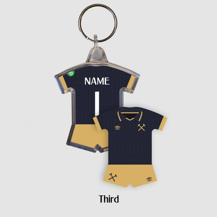 West Ham Personalised Sports Keyring