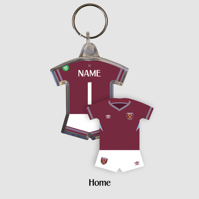 West Ham Personalised Sports Keyring