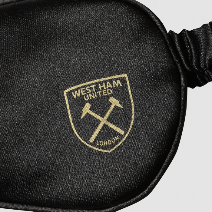 West Ham Black Satin Eye Mask