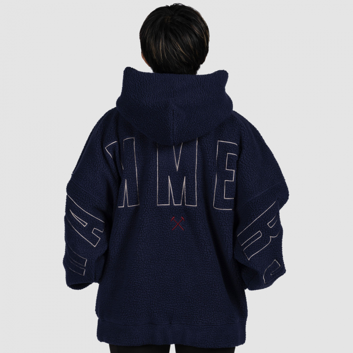 Womens Navy Oversized Hoodie