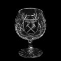 West Ham Crystal Brandy Glass