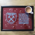 Bubbles Lyrics Lap Tray