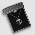 West Ham Silver Cut Out Crest Pendant & Chain