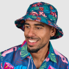 West Ham Hawaiian Flamingo Green Bucket Hat