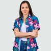West Ham Adult Hawaiian Flamingo Green Shirt