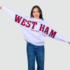West Ham Womens White Oversized Sweatshirt