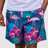 West Ham Adult Hawaiian Flamingo Green Shorts