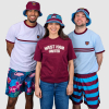 Reversible Bucket Hat - Claret/Blue