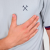 Close up of West Ham Baby Blue T-Shirt