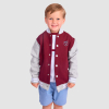 West Ham Junior Puff Print Jacket - Claret/Blue