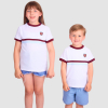 West Ham Junior Retro Pique T-Shirt - White